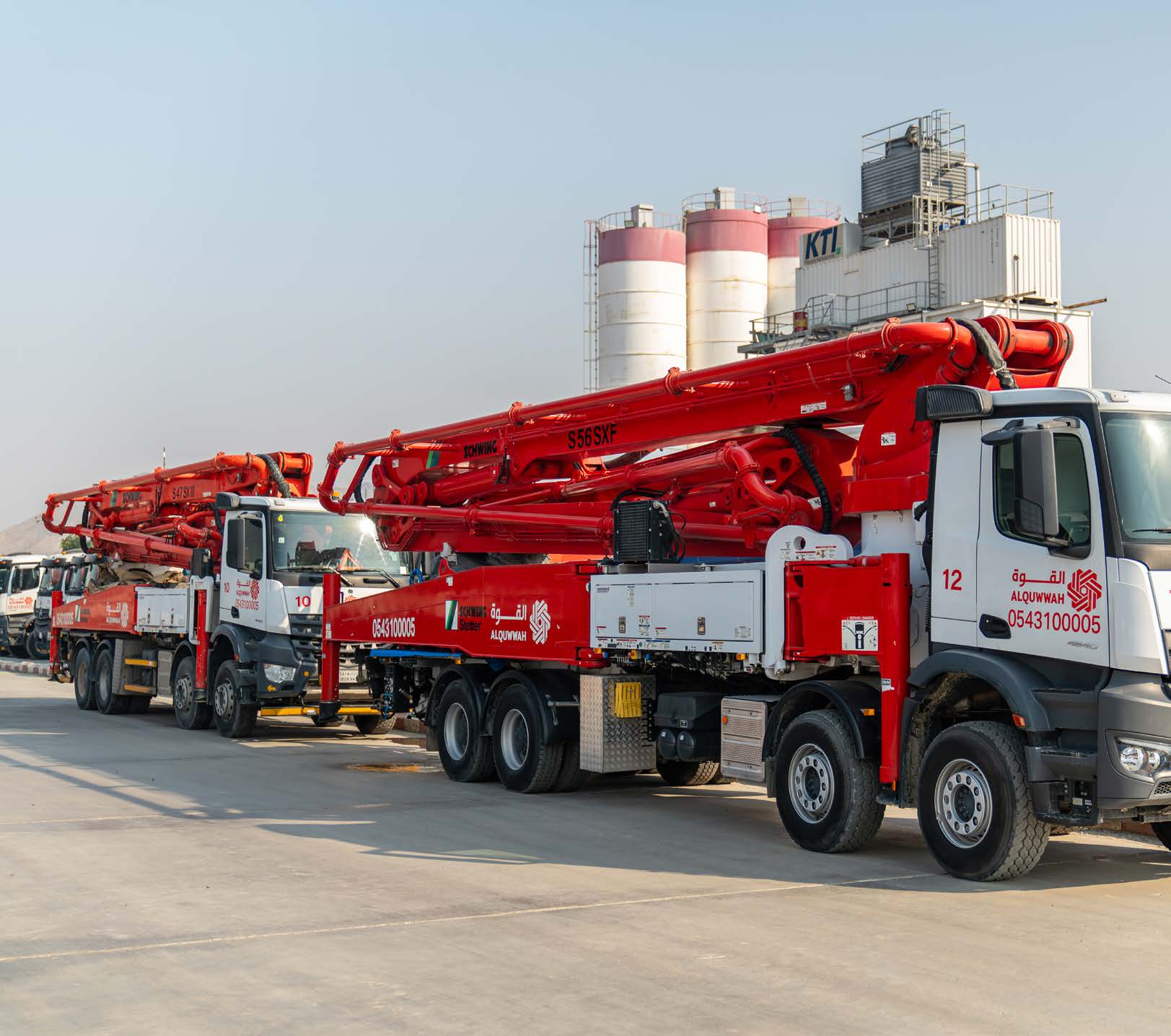 ALQUWWAH concrete pump fleet